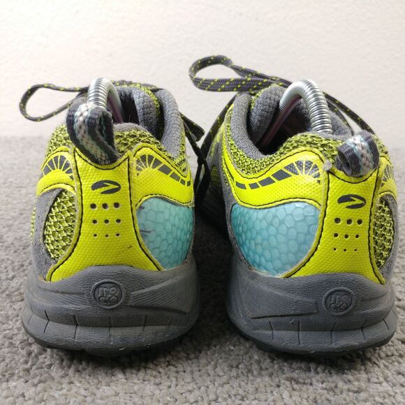 Brooks Cascadia 6 Womens Size 7.5 Trail Running Shoes Yellow Gray Low Top - Picture 5 of 9